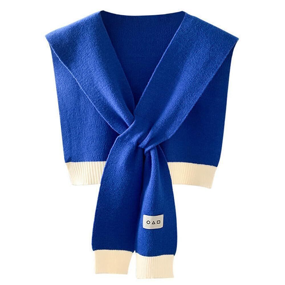 5874 Women Sweater Shawl Knitted Shawl Wraps Knotted Sweater Scarf Casual